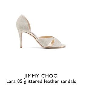 Jimmy Choo Lara 95 Glittered heel size 37